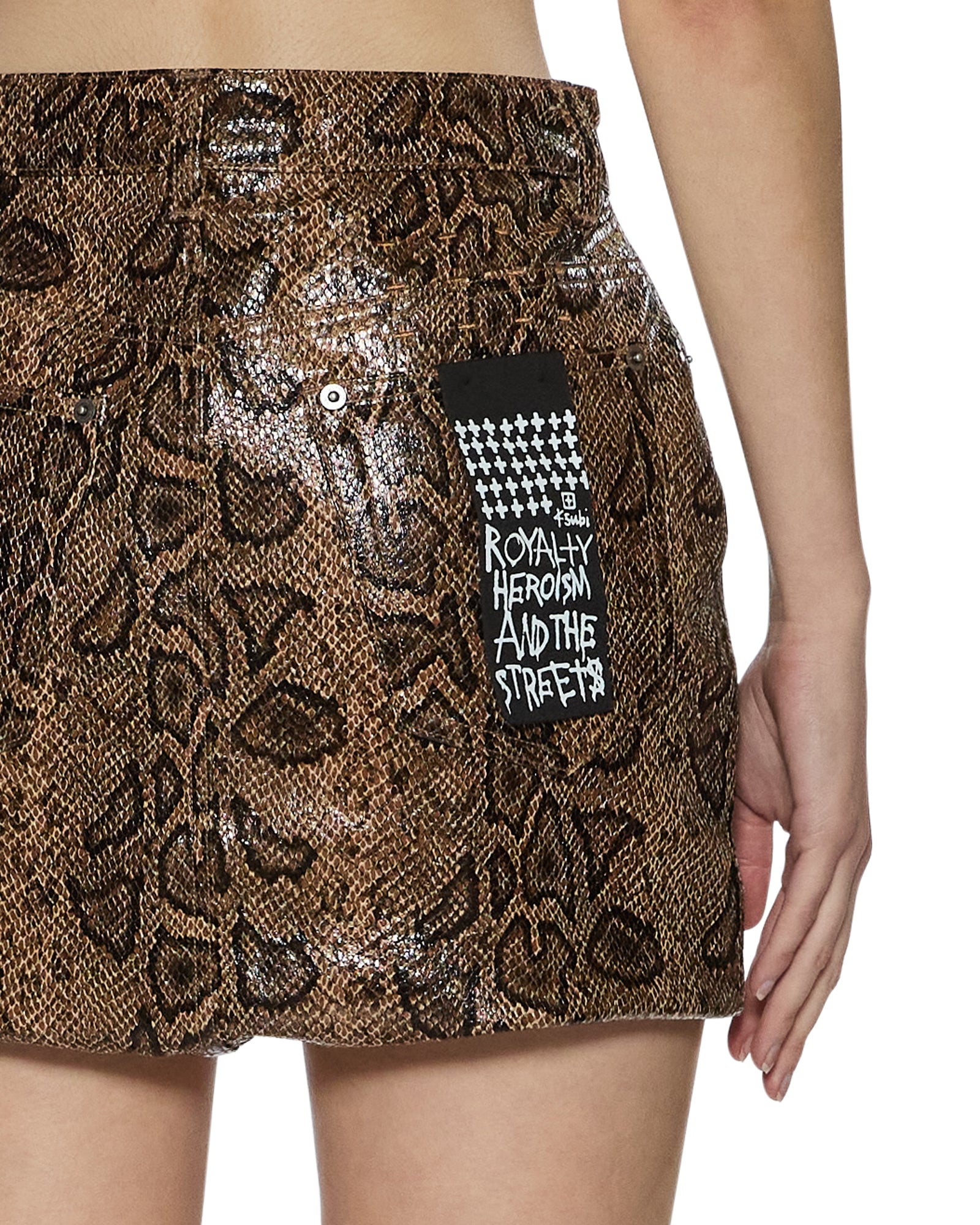 WOMENS  SUPER X MINI SNAKEBITE SLIM SKIRTS