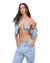 WOMENS  STRINGS ATTACHED BIKINI DENIM REGULAR BIKINI