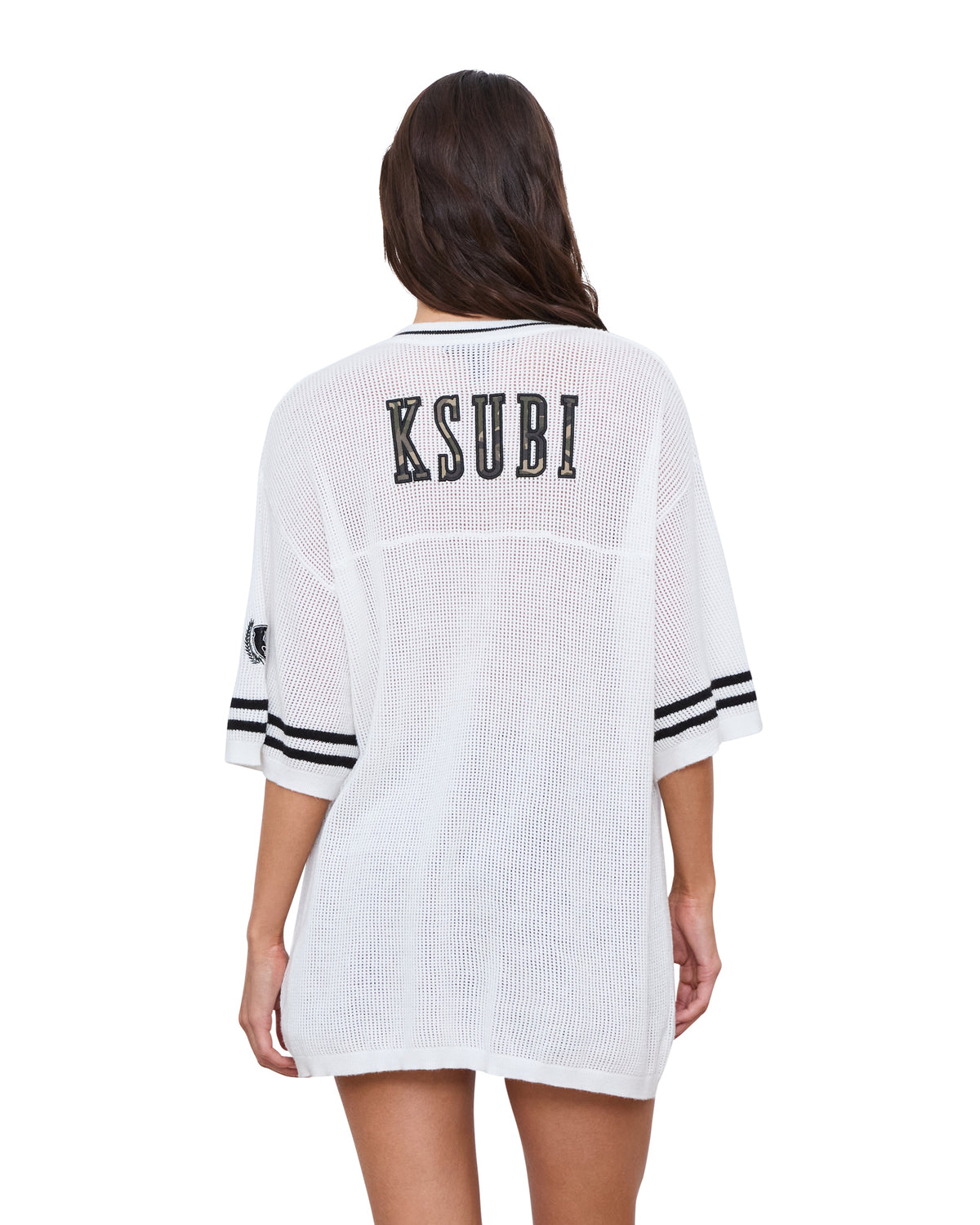 WOMENS DERBY BOYFRIEND SS JERSEY CAMO SHELL TEES