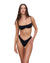 WOMENS  OFF-DUTY BIKINI BLACK RIB REGULAR BIKINI