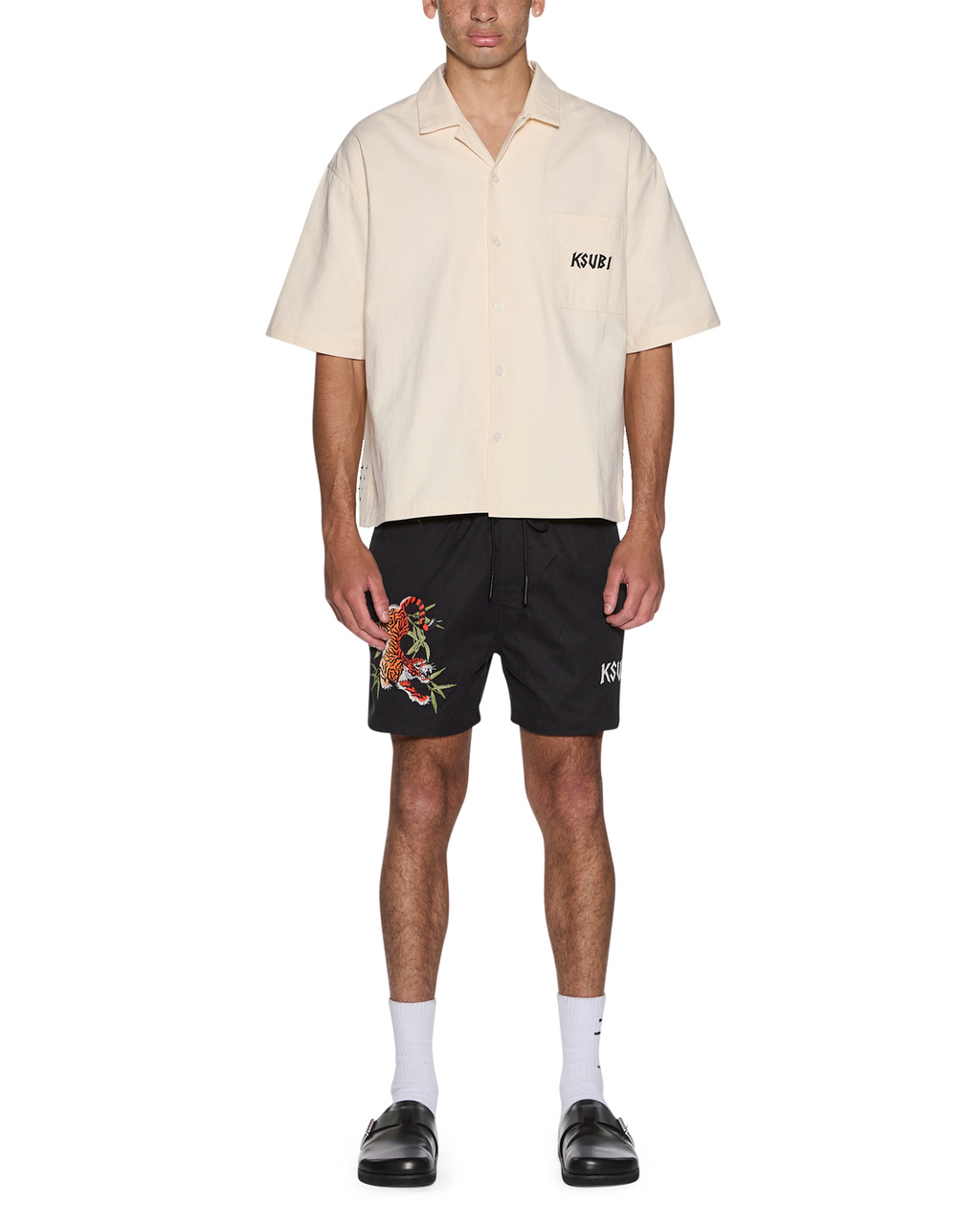 Mens Stay Up Boardshort Jet Black Regular Walkshorts - Black