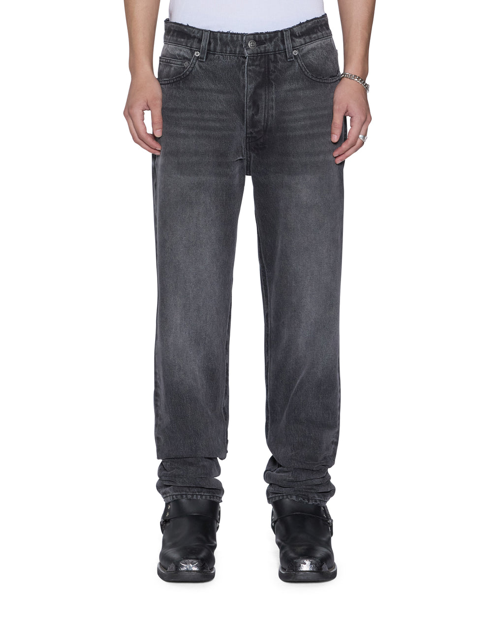 MENS HAZLOW VILLIAN GREY DENIM JEANS