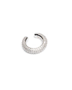 Krystal Ripple Ear Cuff Silver Jewellery - Silver