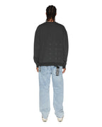Mens 1999 Biggie Crew Faded Black Oversized Fleece - Black