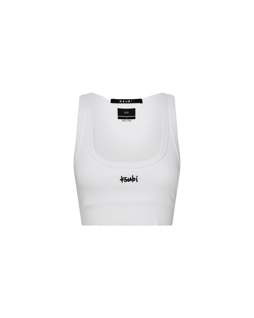 WOMENS 1999 ORIGIN CROPPED TANK WHITE FASHION TOPS