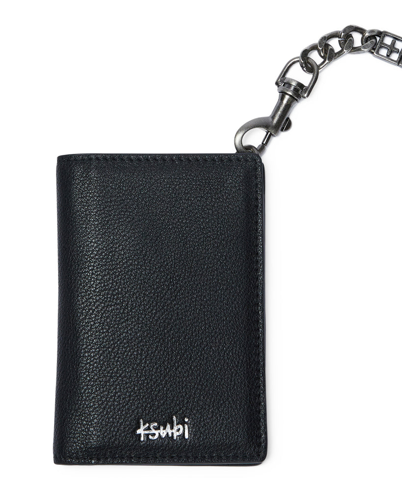 1999 Chain Leather Wallet - Antique Silver | Ksubi ++