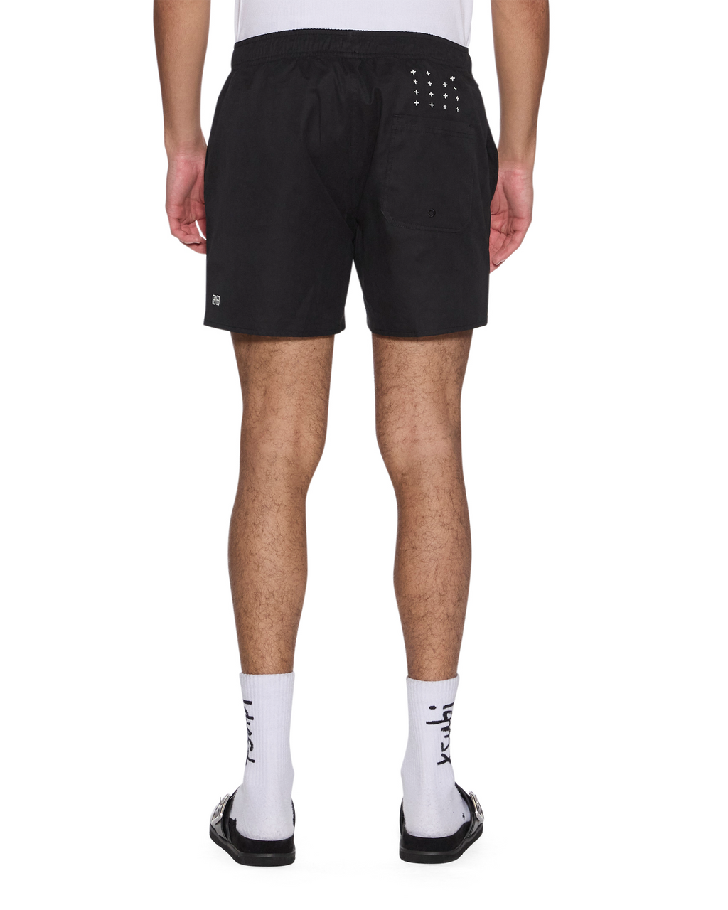 Mens Stay Up Boardshort Jet Black Regular Walkshorts - Black