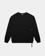 MENS 4 X 4 BIGGIE CREW JET BLACK FLEECE