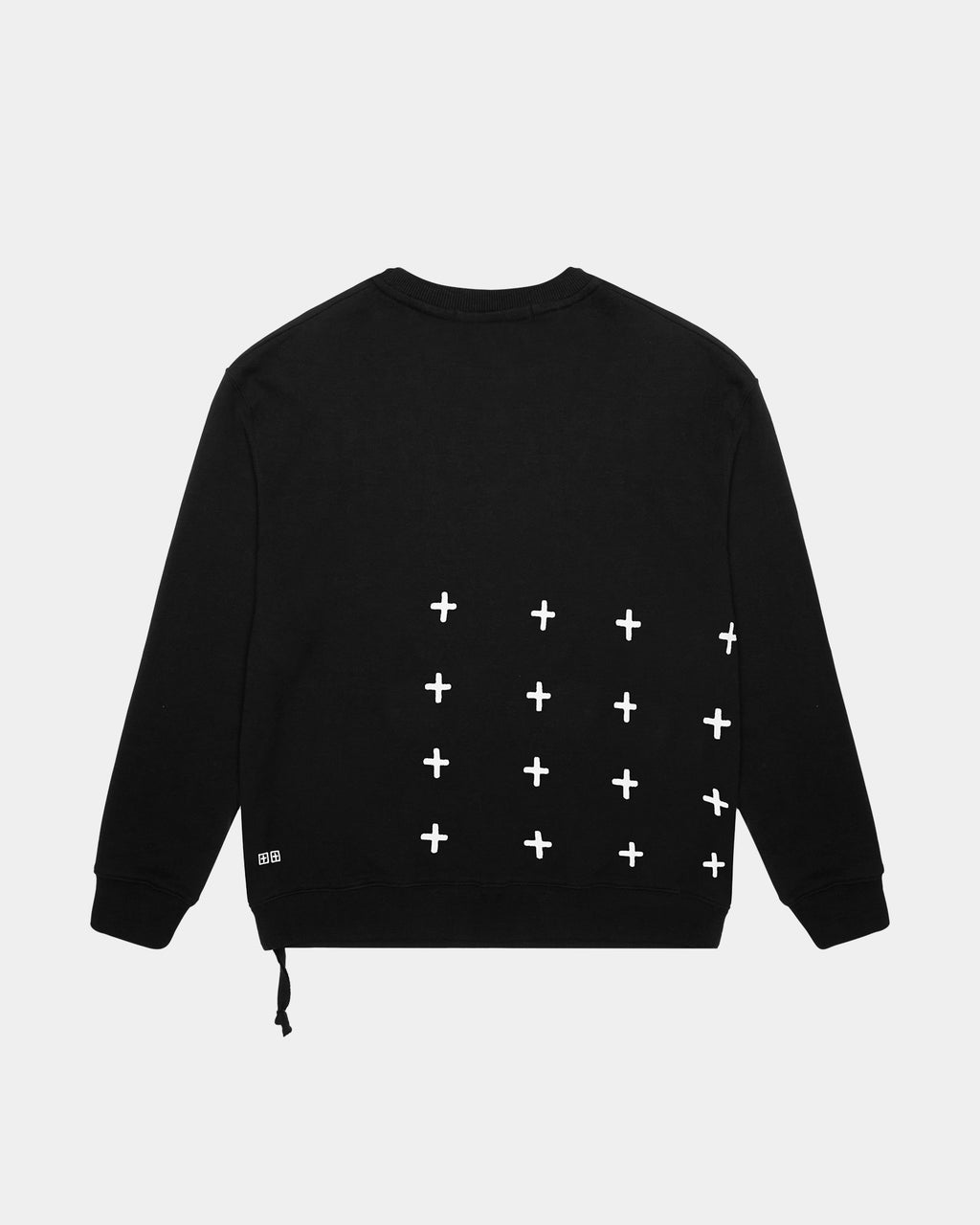 MENS 4 X 4 BIGGIE CREW JET BLACK FLEECE