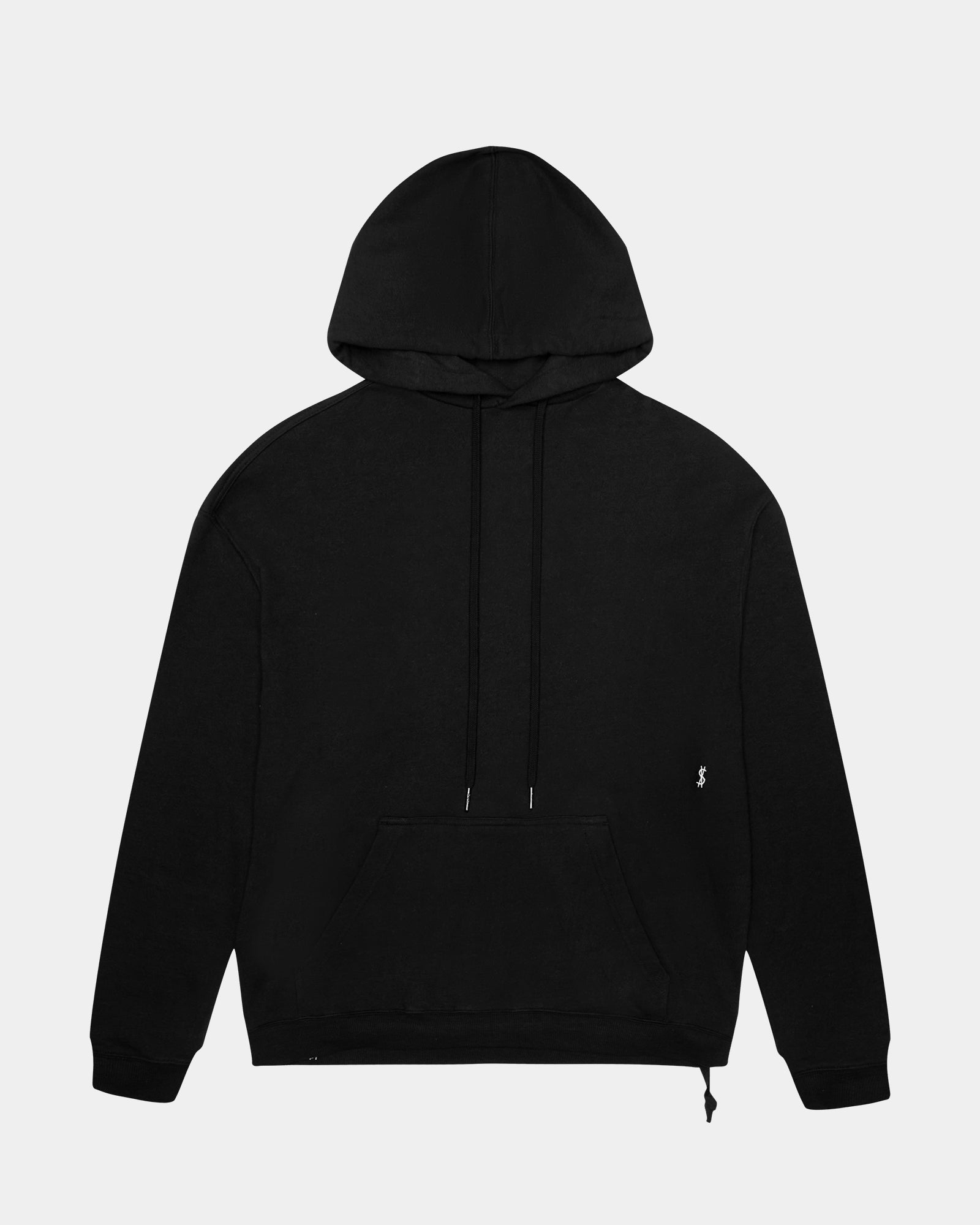 MENS 4 X 4 BIGGIE HOODIE JET BLACK FLEECE