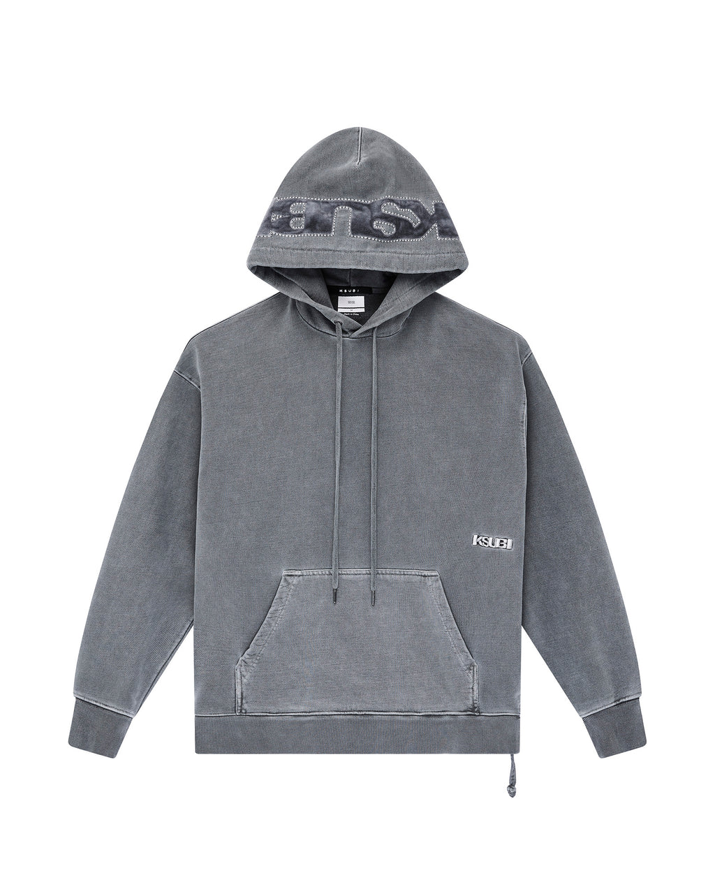 MENS 4X4 PAISE BIGGIE HOODIE CHARCOAL FLEECE