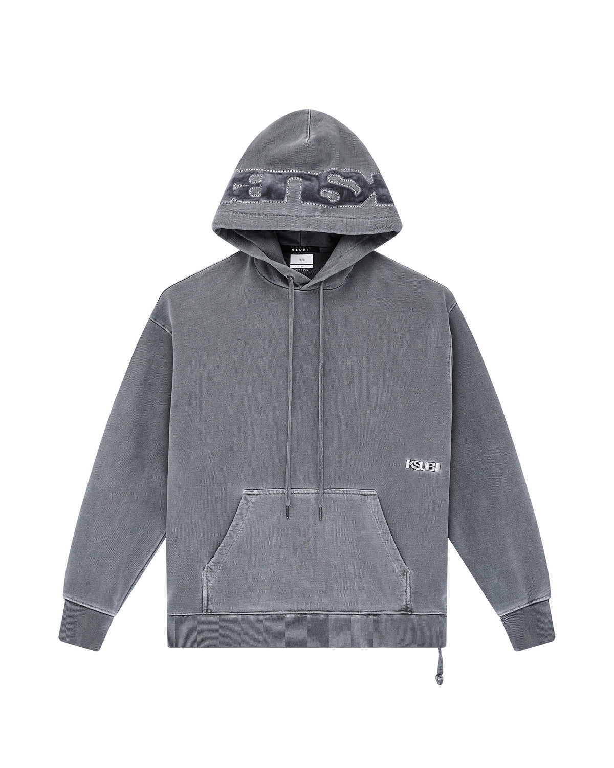 MENS 4X4 PAISE BIGGIE HOODIE CHARCOAL FLEECE