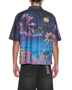 Mens Moonlight Diner Ss Shirt Multi Regular Shirts - Multi Colour
