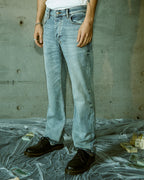 Mens Bronko Pure Dynamite Bootcut Denim Jeans - Denim