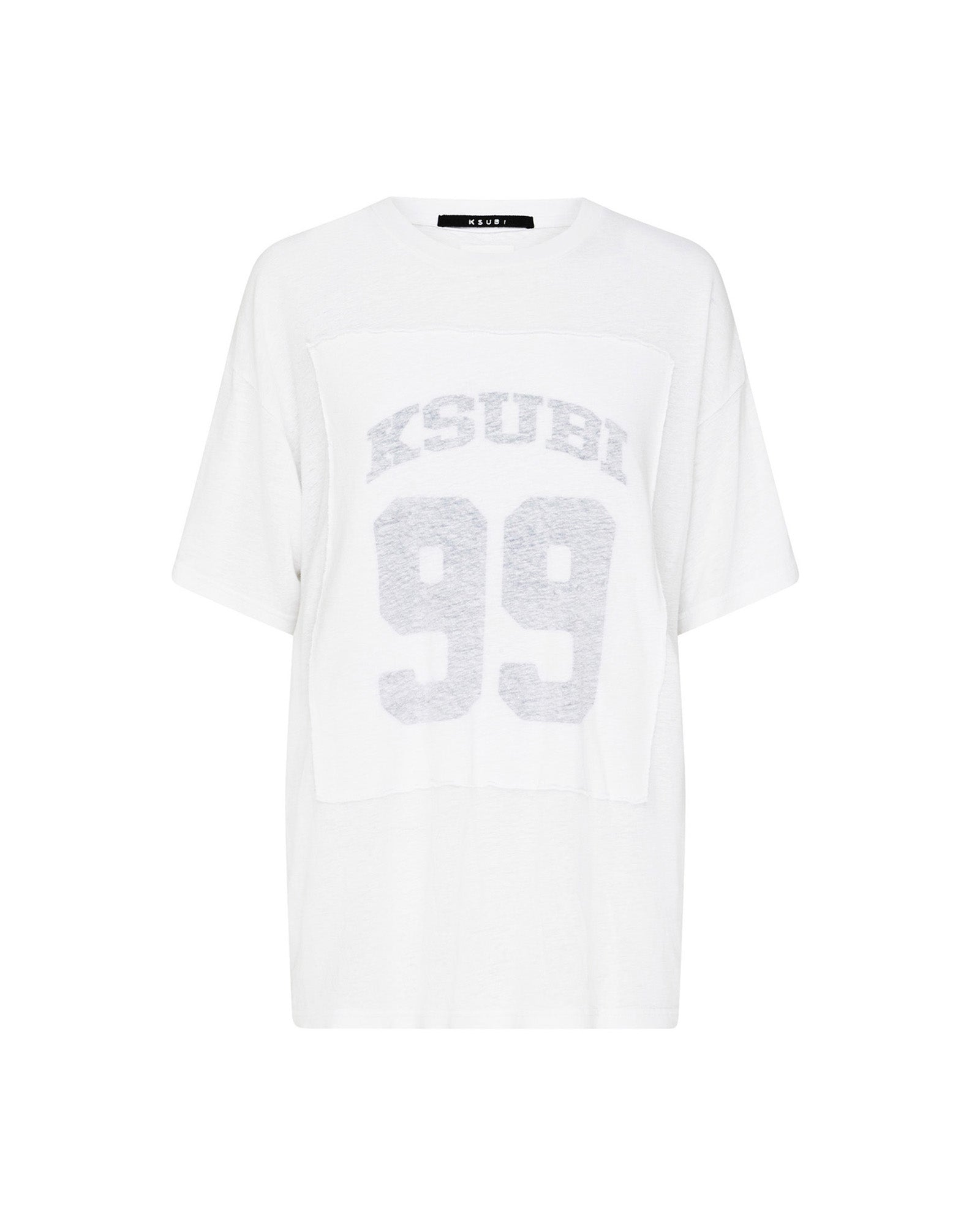 WOMENS  99 OH G TEE SLUB WHITE OVERSIZED TEES