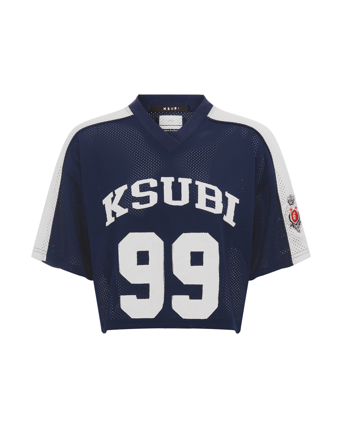 99 SS CROP JERSEY NAVY