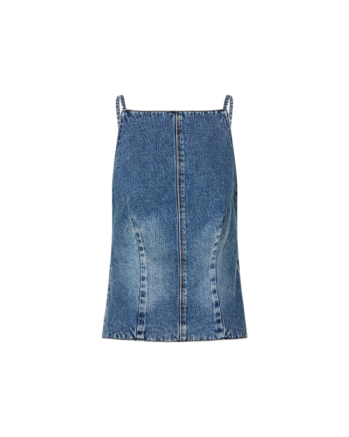 Womens Apron Top Relik Slim Fashion Tops - Denim