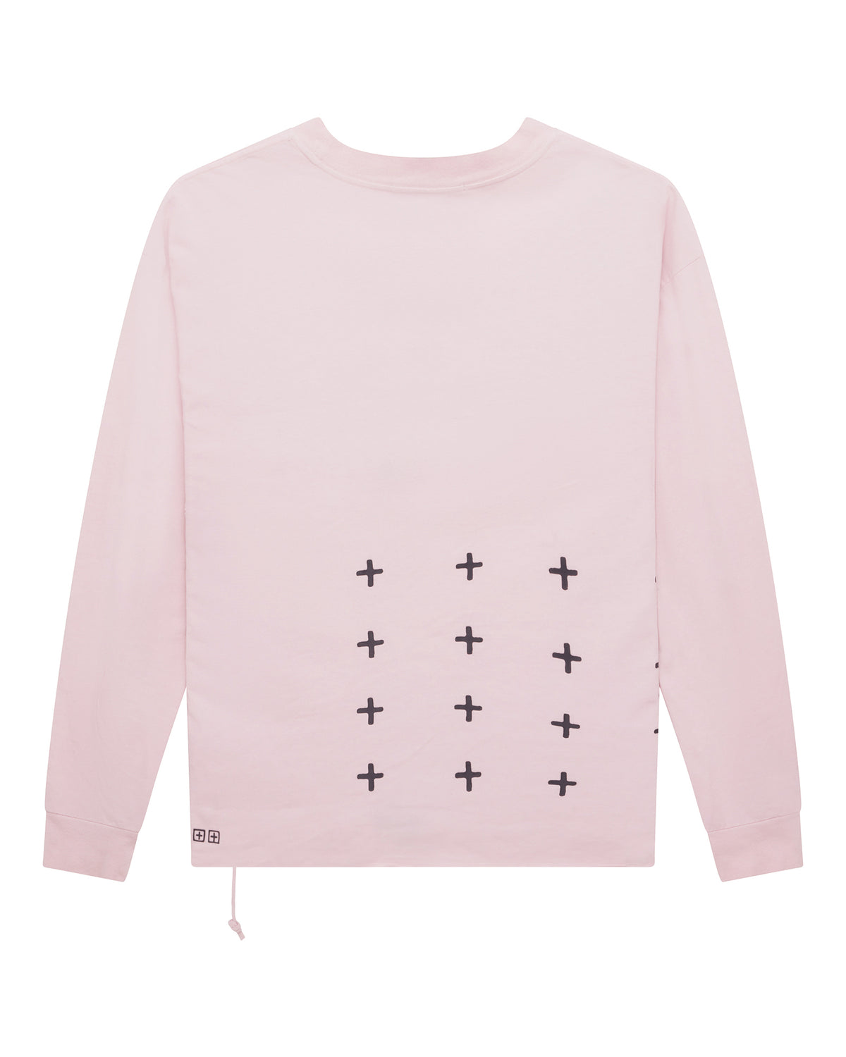 Mens Allday Biggie Ls Tee Ice Quartz Oversized Tees - Pink
