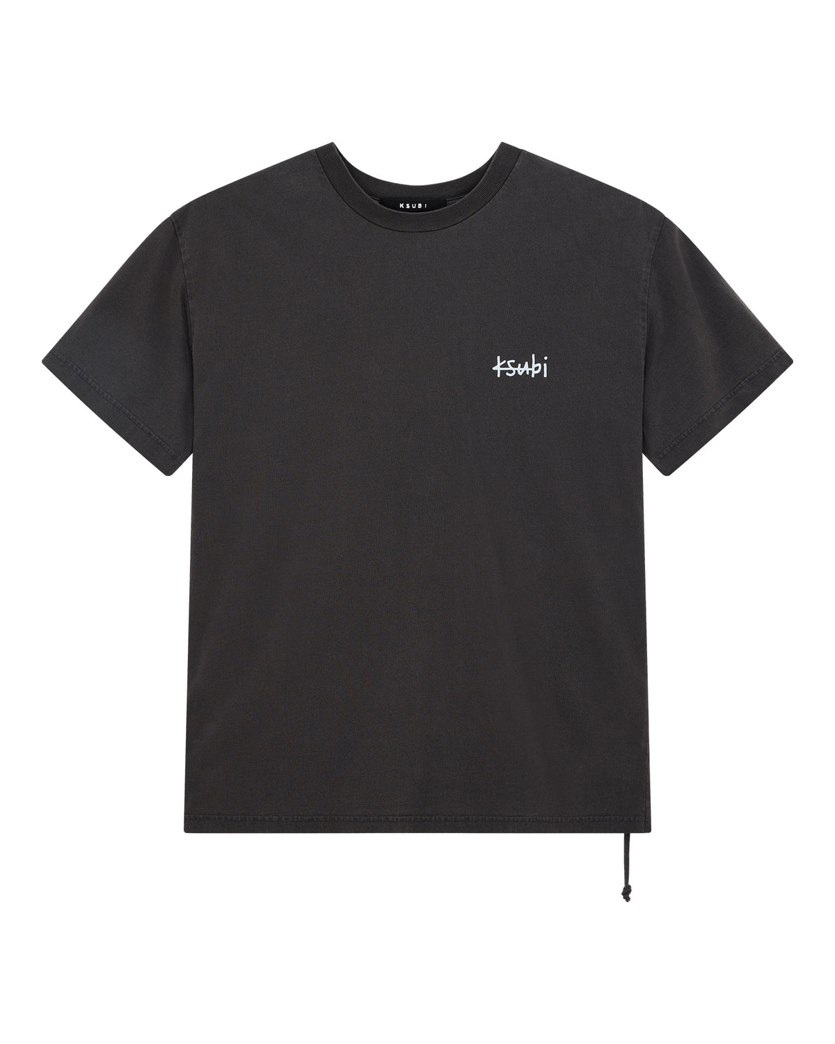 Mens Allday Biggie Ss Tee Faded Black Oversized Tees - Black