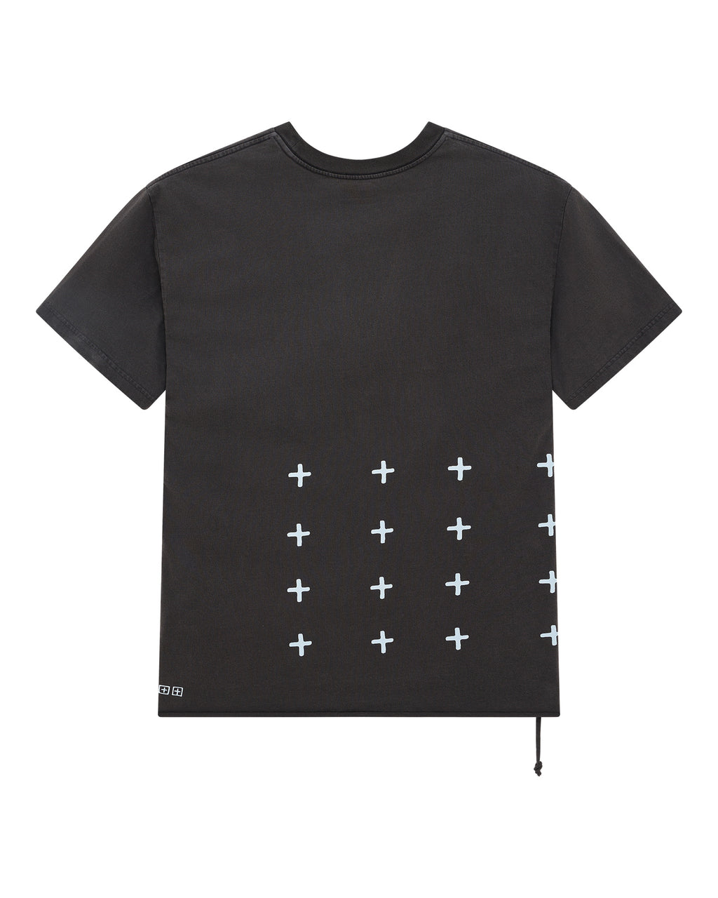 Mens Allday Biggie Ss Tee Faded Black Oversized Tees - Black