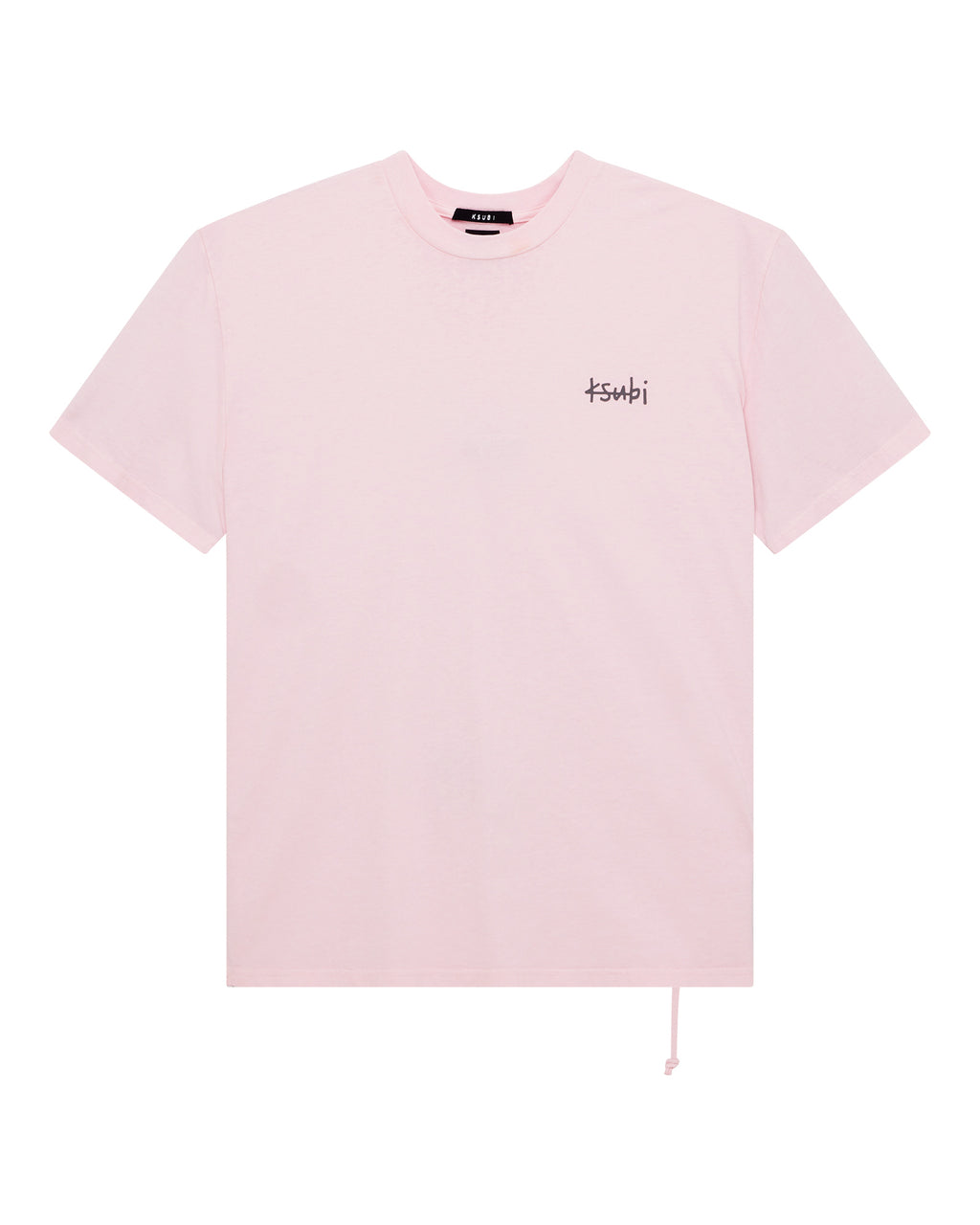 Mens Allday Biggie Ss Tee Ice Quartz Oversized Tees - Pink