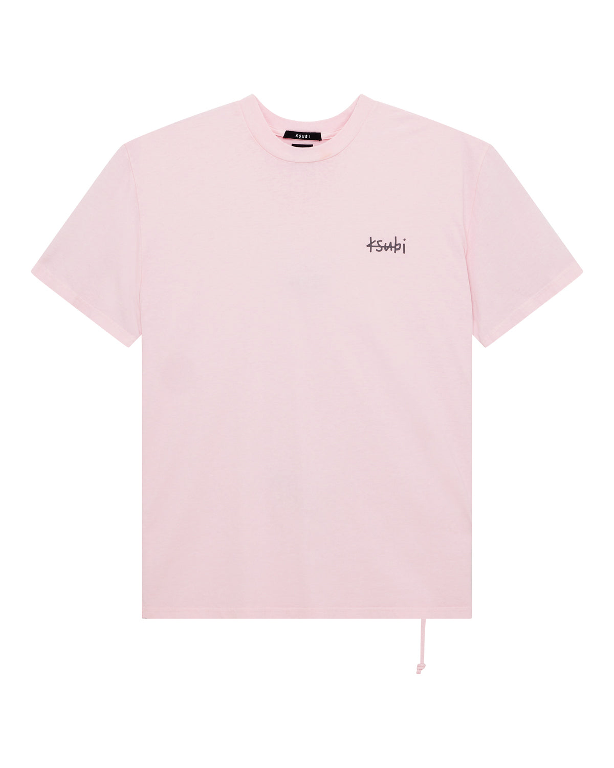 Mens Allday Biggie Ss Tee Ice Quartz Oversized Tees - Pink