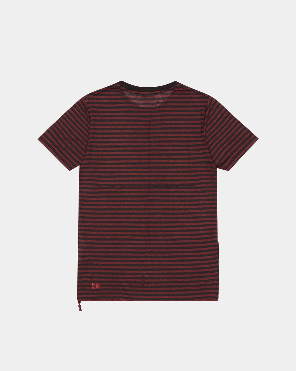 MENS ANGEL SIOUX SS TEE RED STRIPE TEES