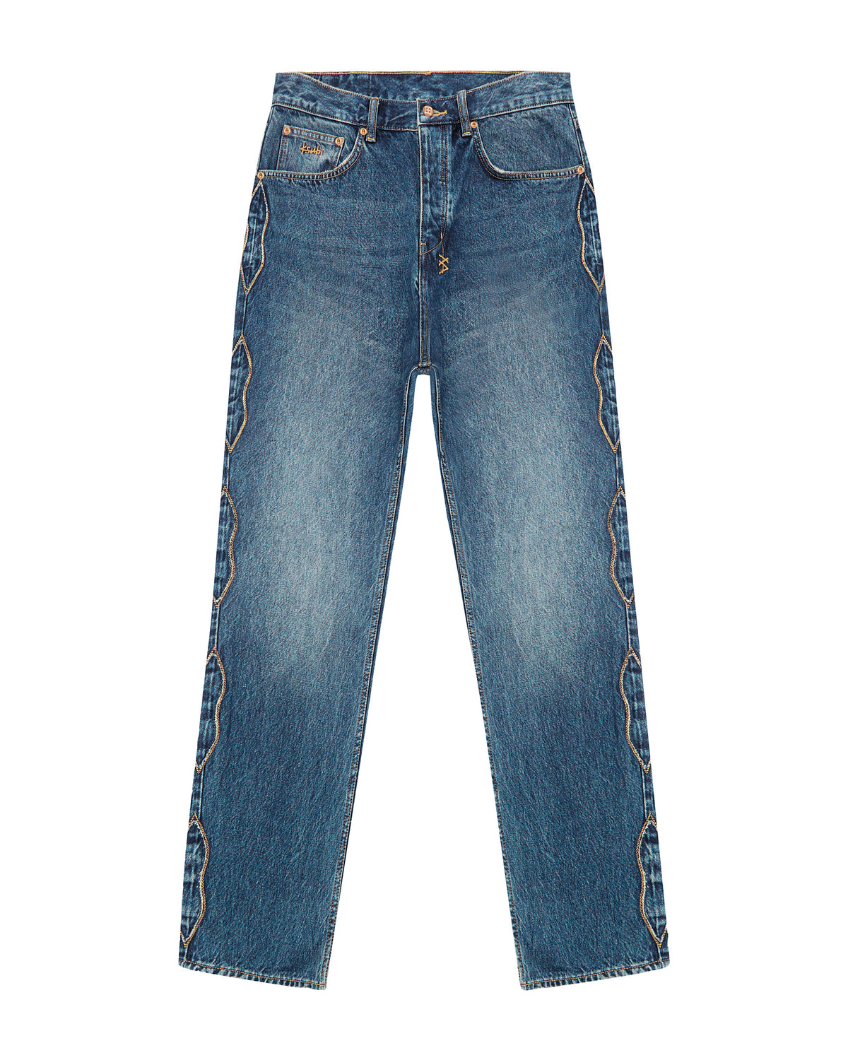 Mens Anti K Antique Kraft Relaxed Denim Jeans - Denim