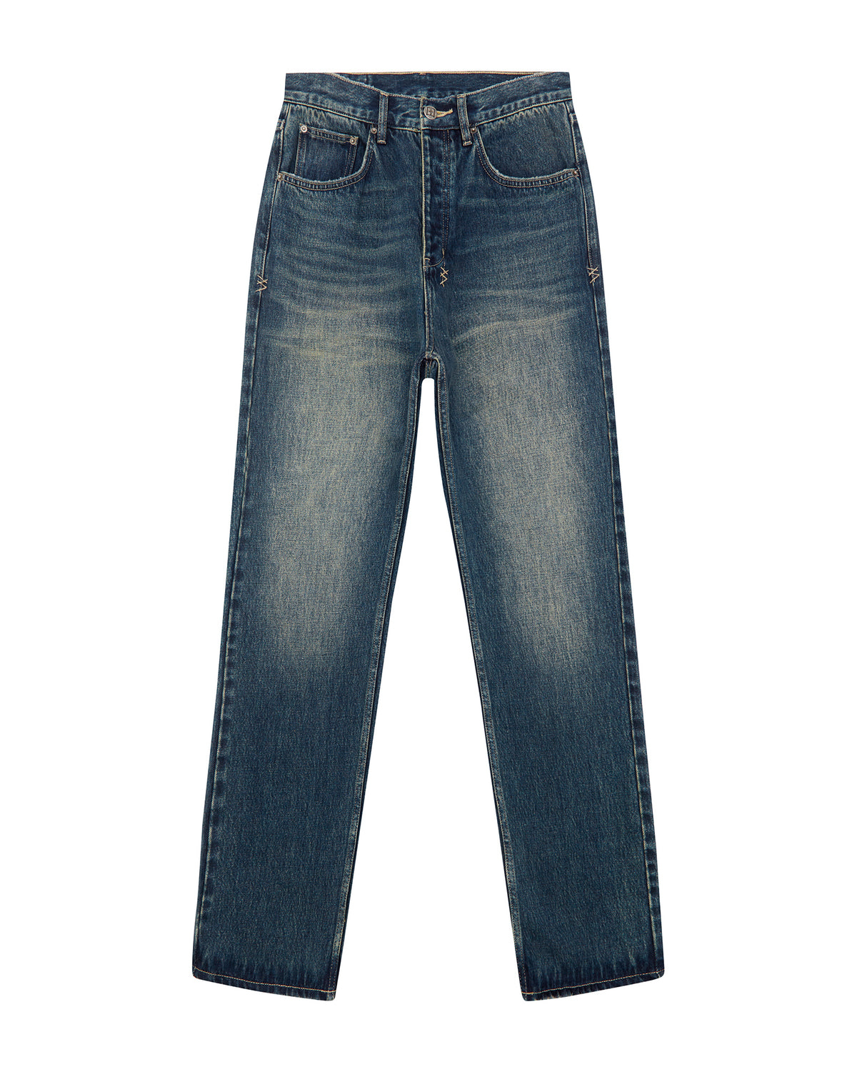 Mens Anti K Gasoline Relaxed Denim Jeans - Denim