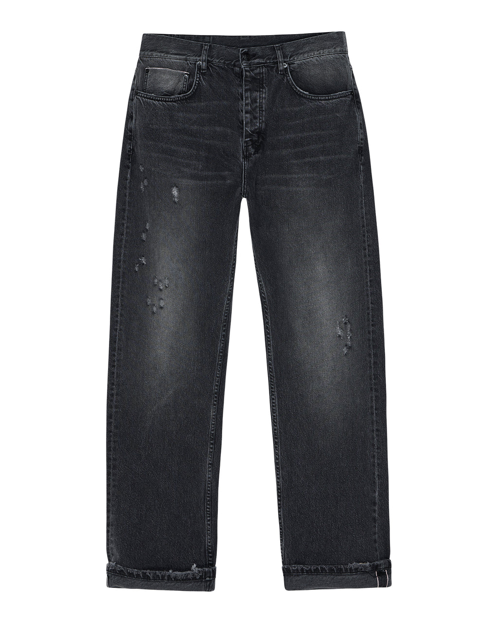 MENS ANTI K SELVEDGE CHICAGO BLACK DENIM JEANS