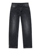 MENS ANTI K SELVEDGE CHICAGO BLACK DENIM JEANS