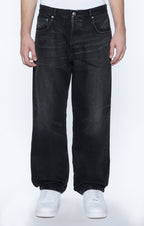 Mens Anti K Tarr Relaxed Denim Jeans - Black