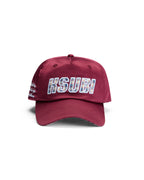 Low Profile Cap Red Plaid Regular Headwear - Red