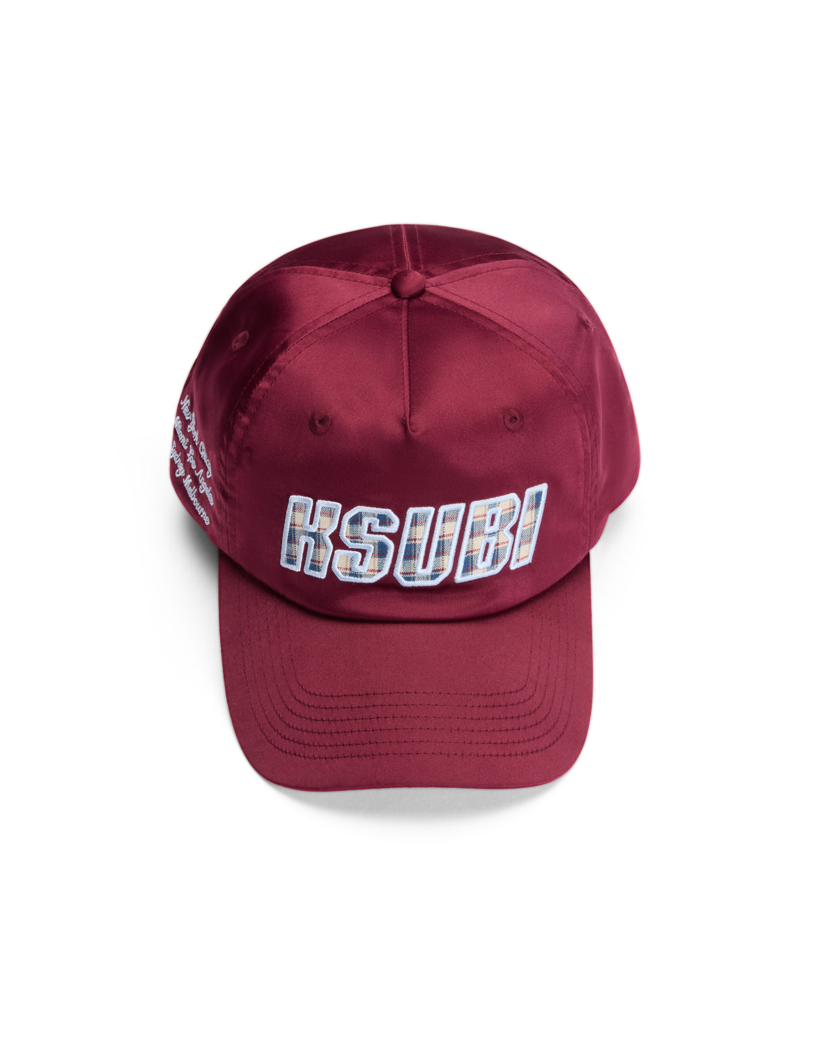Low Profile Cap Red Plaid Regular Headwear - Red