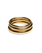 Stakked Bangle Set Gold Jewellery - Gold