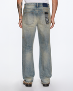 Mens Hazlow Brooklyn Straight Denim Jeans - Denim