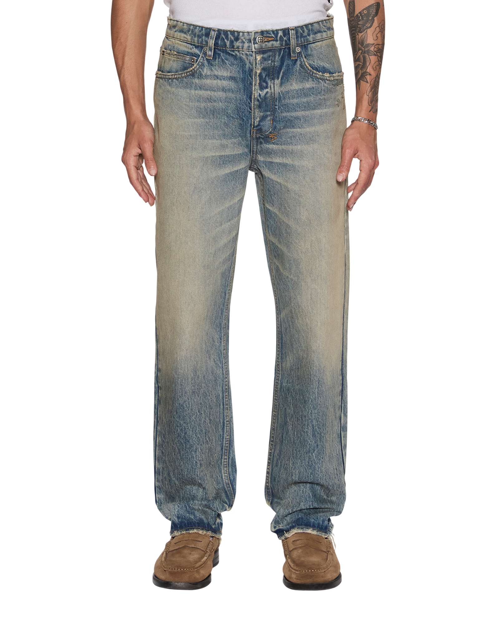 Mens Hazlow Brooklyn Straight Denim Jeans | Ksubi ++