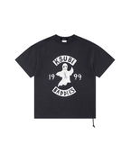 Mens Baddies Ekcess Ss Tee Faded Black Oversized Tees - Black