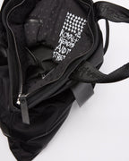 Made In Heaven Nylon Leather Tote Black Bags - Black