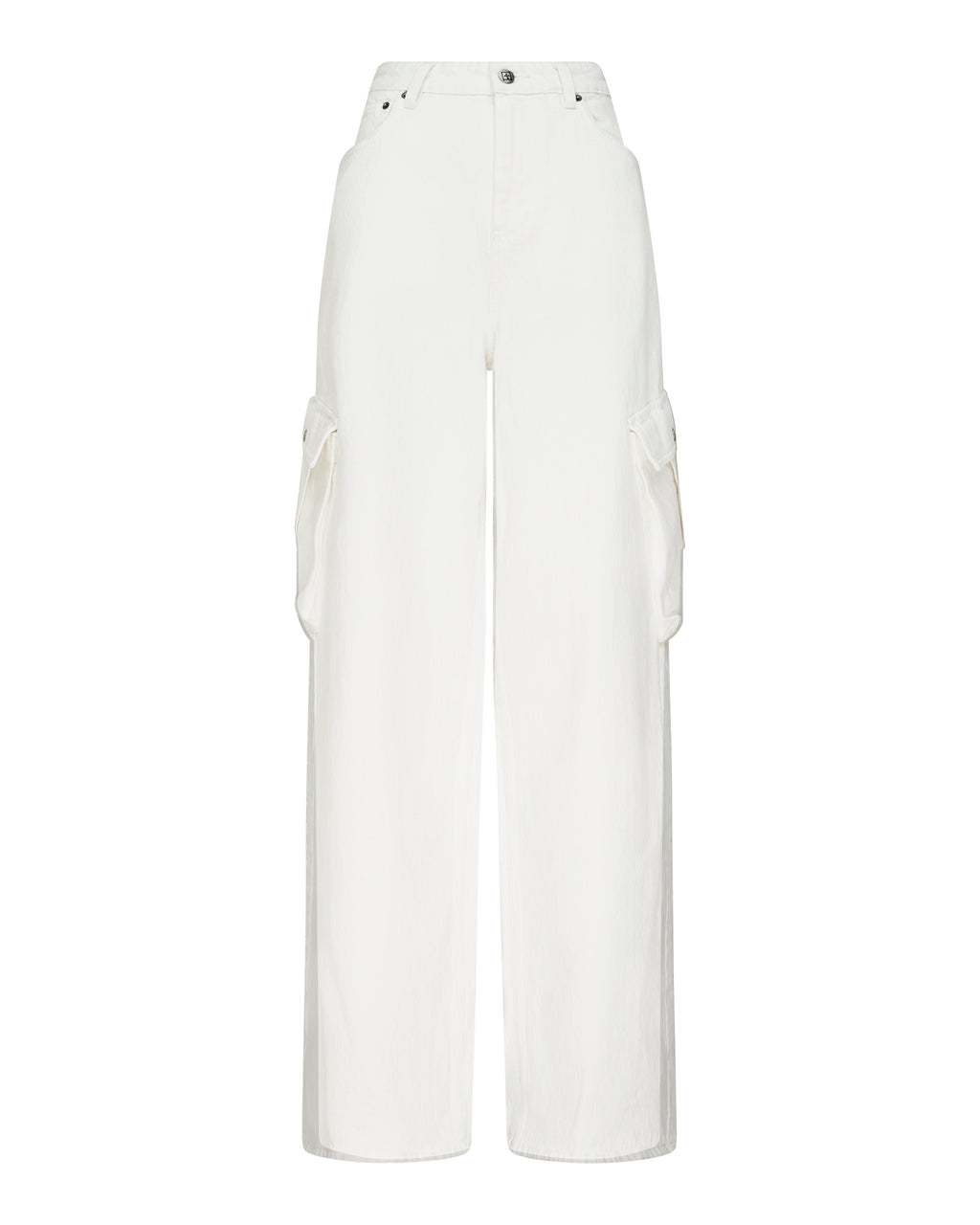 Womens Baggy Jean Cargo Ecru Baggy Denim Jeans - Beige
