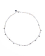 Pearl Spike Necklace Jewellery - Silver