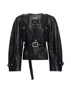 Womens Barrel Jacket Black Fitted Jackets - Black