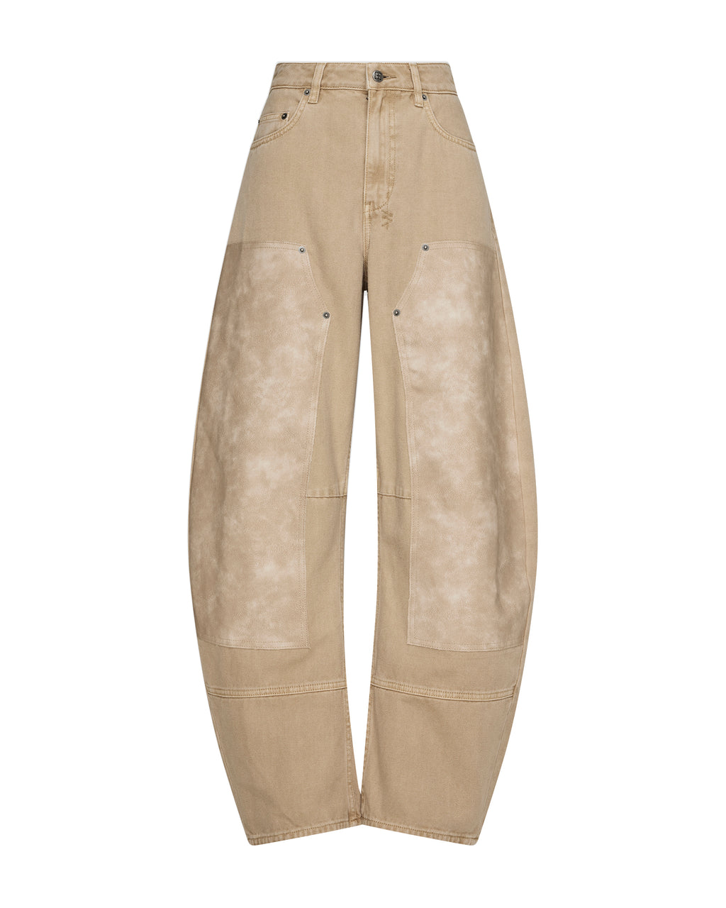 WOMENS BARREL JEAN CARPENTER OAT DENIM JEANS