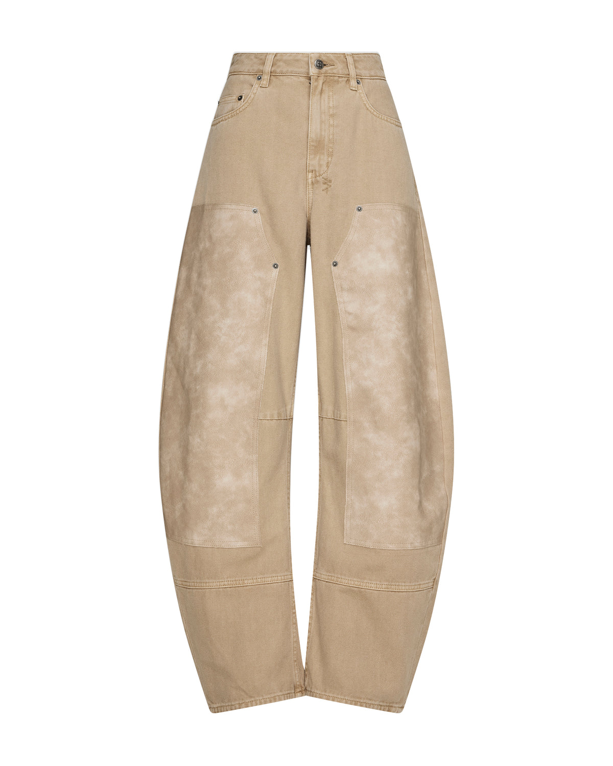WOMENS BARREL JEAN CARPENTER OAT DENIM JEANS