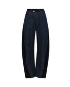 WOMENS BARREL JEAN VIXEN SPLICED DENIM JEANS
