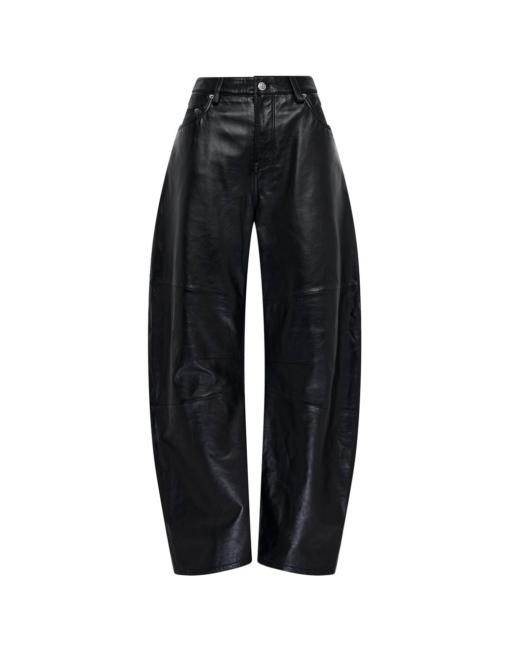 Womens Barrel Pant Black Barrel Leg Pants - Black