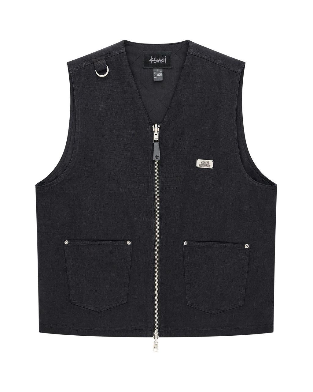 Mens Battler Vest Black Relaxed Fashion Tops - Black