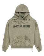 Mens Blasted Ekcess Hoodie Outback Oversized Fleece - Green