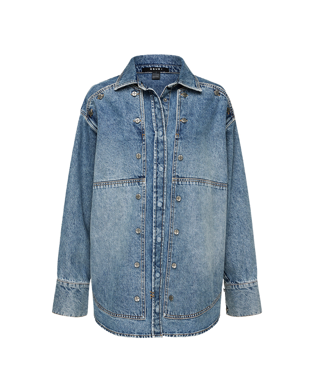 WOMENS BOLT OVERSIZED LS SHIRT SWEPT SHIRTS