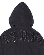 Mens Bomber Jacket Stud Black Regular Jackets - Black